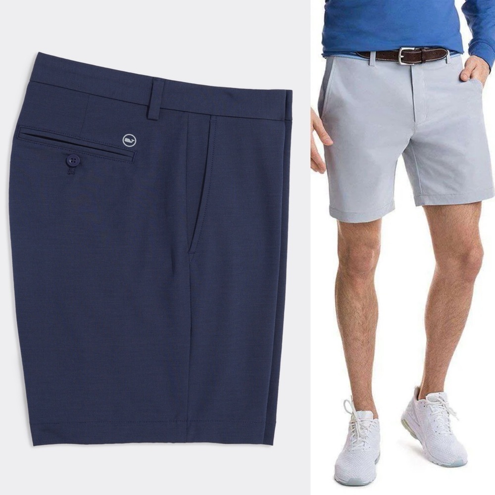 New Vineyard Vines Sz 42 8 Inch Performance Shorts Navy Blue